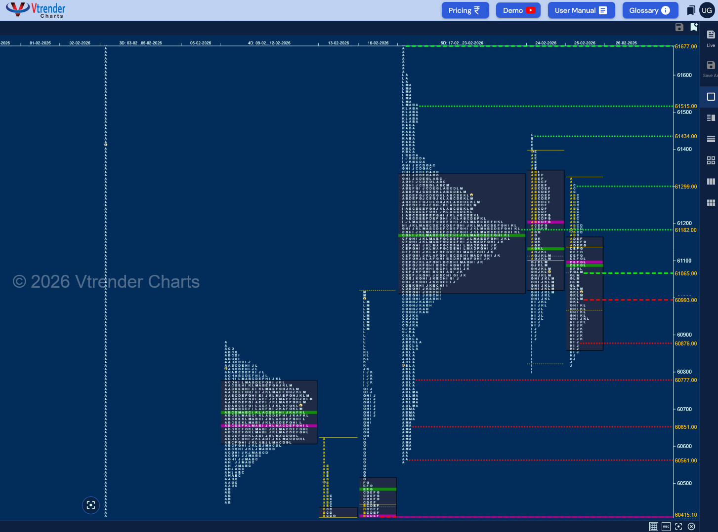 Market Profile Analysis dated 25th Feb 2026